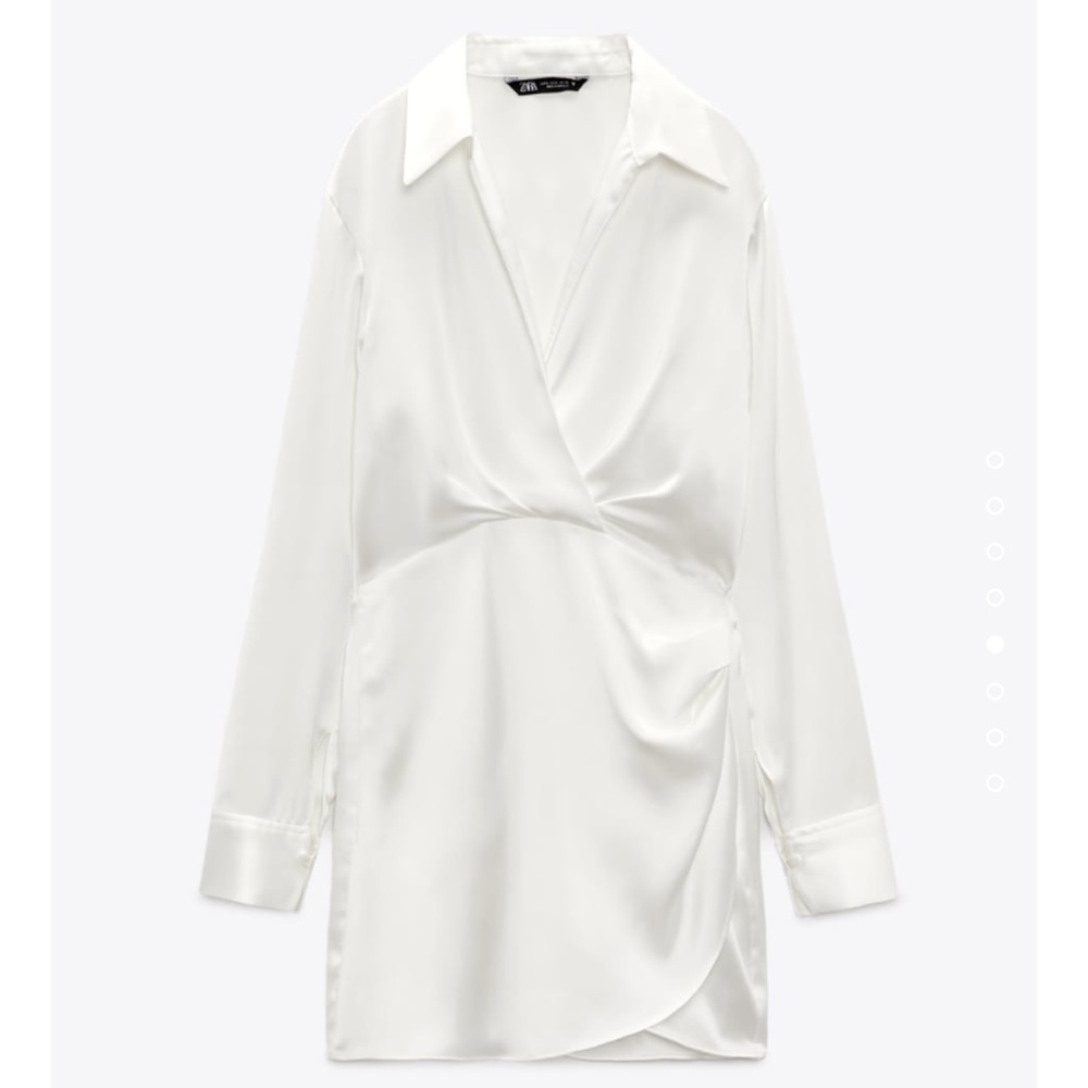 Short Satin Dress Zara